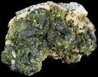 Green Epidote Crystal Cluster - Morocco #49413-1